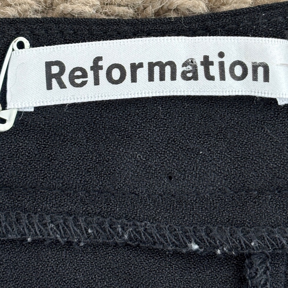 Reformation Floral Print Black Boho Cottagecore Mini Skirt Size 2 - Picture 6 of 7